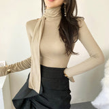 Women Long Sleeve Shirt Female Purple White