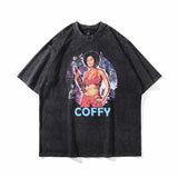 Men T Shirt Short-Sleeved T-shirt Men's Loose Retro Ins Street Couple