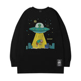 Men's Long Sleeve Shirt Letter Printed Long Sleeve T-shirt Men's Loose Ins Casual Top