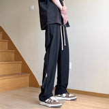 Men Sweatpants Casual Suit Pants Men's Summer Loose Straight