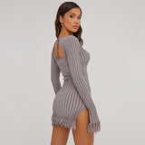 Women Desses Cardigan Dress Autumn Women