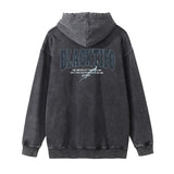 Men Hoodie Printed Hooded Men's Autumn and Winter Casual Loose Long Sleeve Washed and Worn
