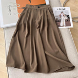 Women Skirt Women's High Waist Straight Skirt Women's Mid-Length