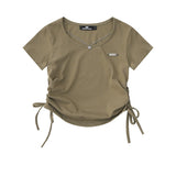 Women's T-shirt Short-Sleeved T-shirt Women's Short Summer Exposed Navel