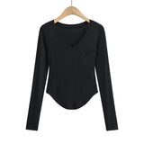 Women T-Shirt Long Sleeve T-shirt for Women Autumn Undershirt