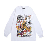 Men Long Sleeve Shirt Printed Long Sleeve Bottoming T-shirt Men and Women Retro