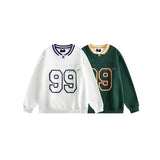 Unisex Hoodie Vintage University Style Baseball Top Sweater for Men