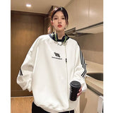 Men Hoodie Sweater Men's Autumn Retro Fashion Brand Loose Sports and Leisure without Hat
