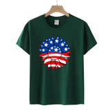 Women's Independence Day T Shirt T-shirt Women's Short-Sleeved Shirt Sunflower Print