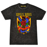 Guns N' Roses We're Back Retro Street Style Printed Washed
