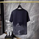 Men T-shirts Summer Cross Wash Short Sleeve T-Shirt Loose Casual