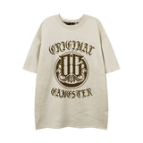Men T Shirt Fashion Brand Printing Casual Short Sleeve T-shirt Men and Women College Style Vintage