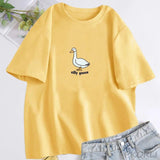 Silly Goose T-Shirt Women Trendy Unisex T Shirt Summer