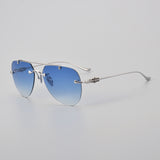 CHH Chrome Hearts Glasses Versatile Frameless Double Beam Ultra Light Toad Myopia Glasses Frame