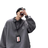 Men Hoodie Sweater Men's Ins Korean Style Trendy Loose and Lazy Style Coat Spring