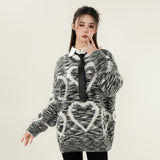 Women Sweater Loose round Neck Sweater Women's Autumn and Winter
