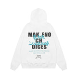 Men Hoodie Men's Ins Letter Printing Casual Long Sleeve Pullover Top