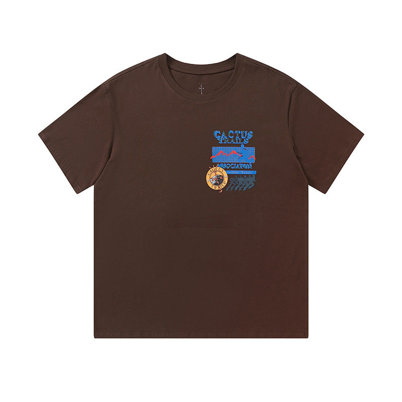 Travis Scott T-Shirt Short Sleeve T-Shirt Loose Summer Casual T-Shirt
