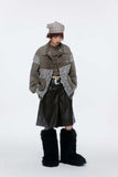 Unisex Jacket Autumn Stitching Striped Denim Coat Women's Clothing