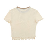 Women T-shirt Short-Sleeved T-shirt Summer Girls' Printed round Neck