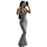 Women Dresses Slim-Fit Hip Strap Long Fishtail Skirt