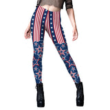 National Flag Day Leggings Spring and Autumn Women's Printed Independence Day Yoga Pants