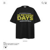American vintage street T-shirt men's loose casual half sleeve