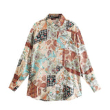 Women T-shirt Fall Women's Clothing All-Matching Printed Shirt