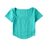 Women T-Shirt Summer Slim Short-Sleeved Tops Women