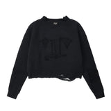 Women Sweater Short Sweater round Neck Autumn Leisure Sweater