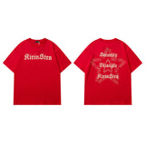 Men T Shirt Spring and Summer New Couple Half Sleeve T-shirt Hip Hop Short Sleeve T-shirt Men and Women