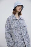 Unisex Jacket Autumn Jacquard Affixed Cloth Embroidered Jacket Women's Clothing