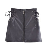 Women Skirt Black Skirt Women's High Waist Zipper