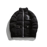 Men Jacket Vintage Stand-up Collar Cotton-Padded Clothes Men's Winter