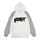 Men Hoodie Hooded Sweater Boys Spring and Autumn Letter Embroidery Casual Loose Long Sleeve