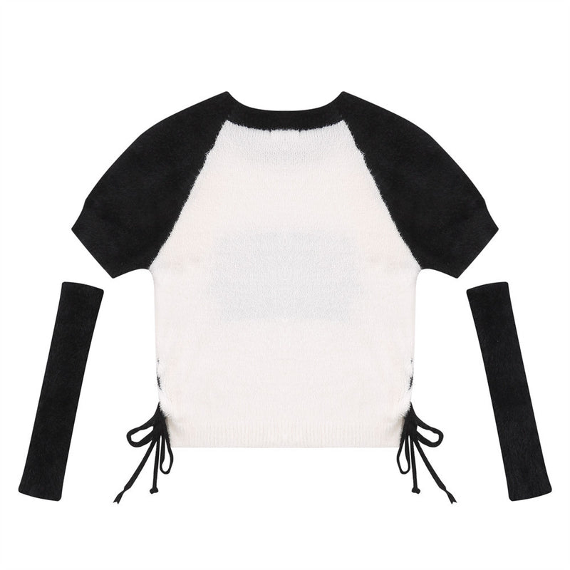 Women Sweater Women's round-Neck Short Autumn Sweater