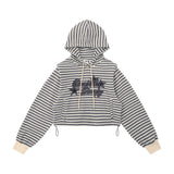 Women Hoodie Cropped Hoodie Casual Multicolor Top