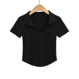 Women T-Shirt Short Sleeve Stretch Top T-shirt