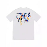 Mens T-shirts 23FW WEEK17 YIN YANG Graffiti Tai Chi Yin Yang Gossip Short Sleeve T-Shirt