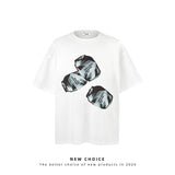 American vintage street T-shirt retro men's loose casual top
