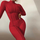 Women Jumpsuit Women's Fashion High Waist Casual Sports Jumpsuit