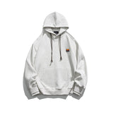 Unisex Hoodie Japanese-Style Retro Loose Hooded Sweater for Men and Women Couple