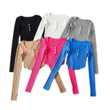 Women T-Shirt Long Sleeve T-shirt Summer Women's Fashion Casual round Neck