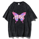 Summer Gothic T-shirts Harajuku Streetwear Tshirt Cotton