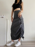Women's Skirt Women's Retro Suit Skirt Long Dress Ins