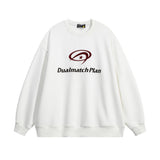 Men Hoodie Letter Printed Crew Neck Sweatshirt Men's Ins Casual All-Matching