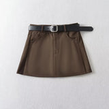 Women Skirt Spring Concise A- line Hip-Wrapped Skirt Suit Skirt