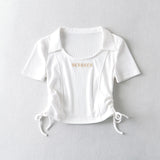 Women T-Shirt T-shirt Short Design Versatile Top for Women