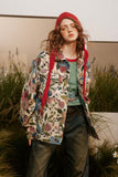 Unisex Jacket Autumn Floral Jacquard Coat Women's Clothing