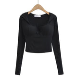 Women T-Shirt Hooded T-shirt Women's Spring Short Long Sleeve